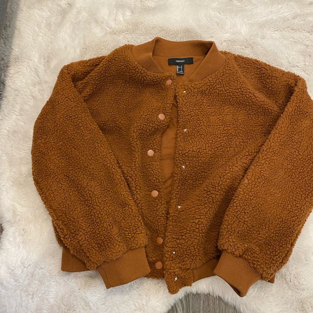 Teddy bomber jacket